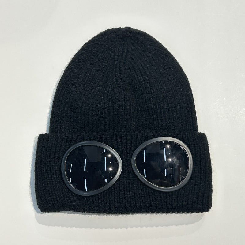 Wholesale Autumn Winter Windproof Glasses Knitted Hat Acrylic Knitted Hat